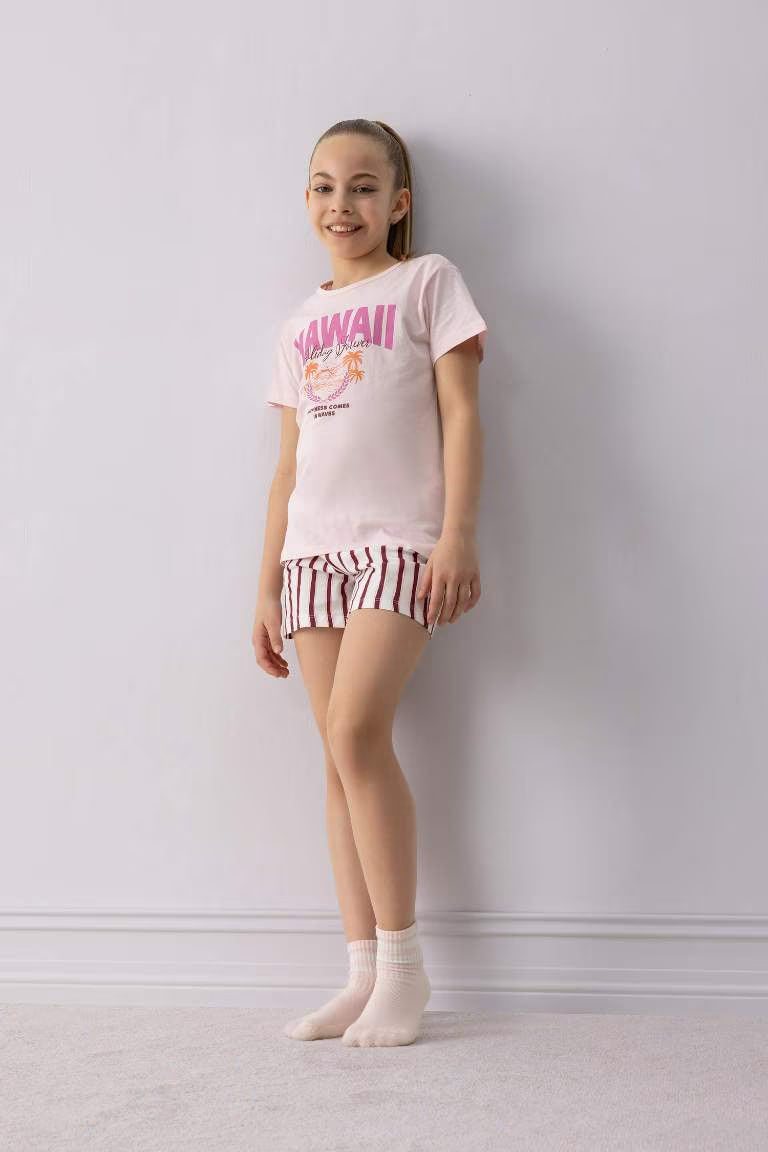 Girl Regular Fit 2 Piece Pajama Set - -