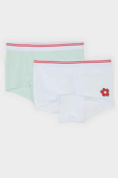 Girl Floral 2 Piece Boxers - - Multicolor