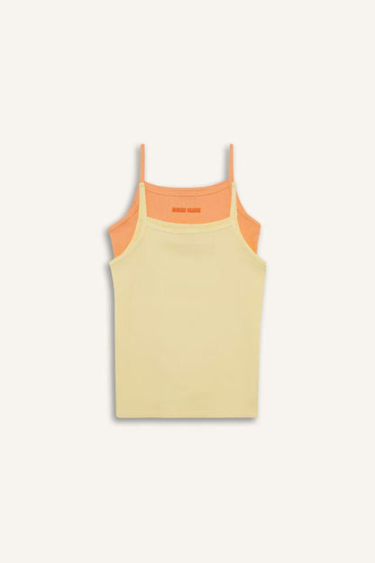 Girl 2 piece Regular Fit Slogan Camisole Tank Top - -