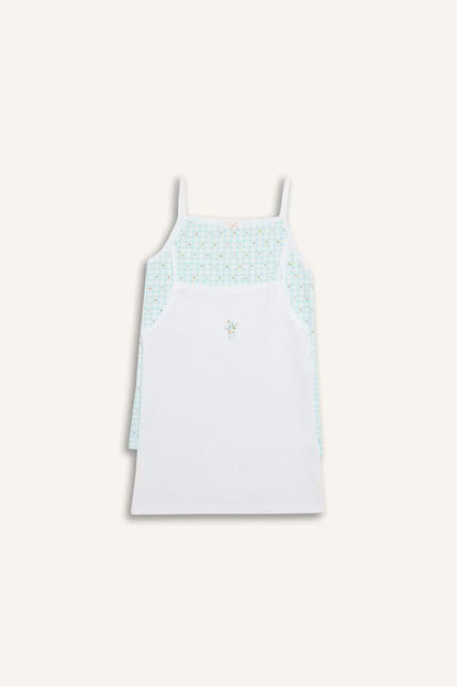 Girl Floral 2 Piece Undershirts - -