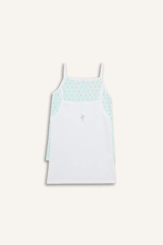 Girl Floral 2 Piece Undershirts - -