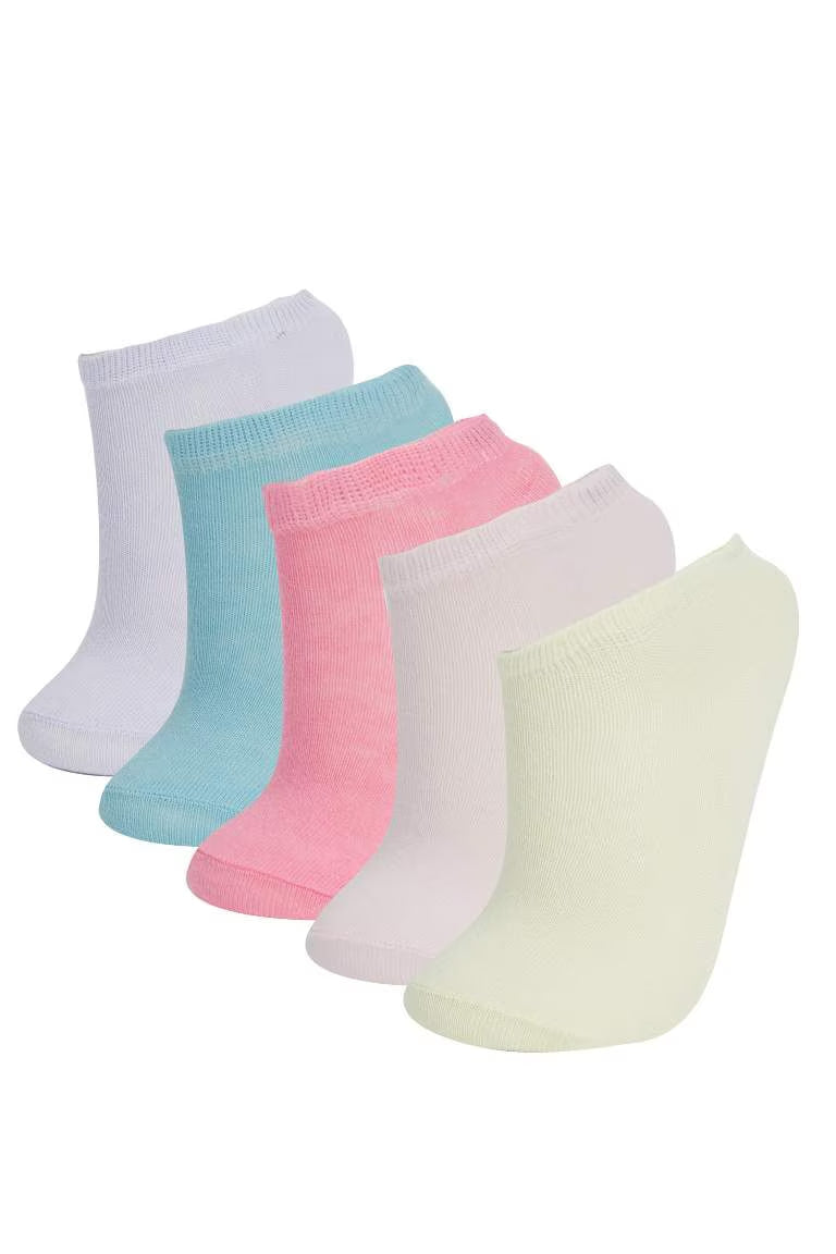 Girls 5 Pack Booties Socks - - Multicolor