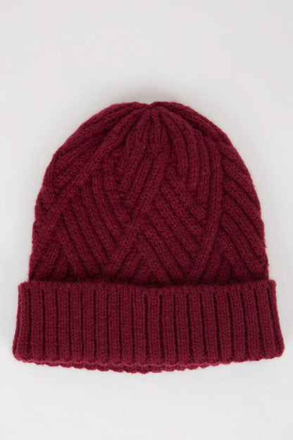 Girl Basic Knitted Beanie - -