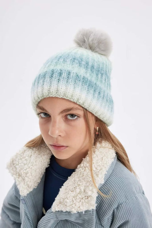 Girl Knitwear Beret - - sky 5-9