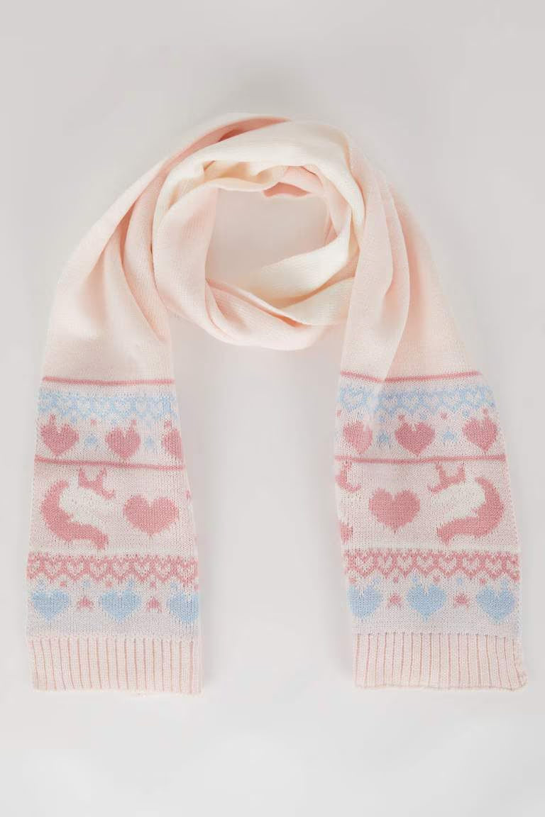 Girl Scarf - - Pink 5-9