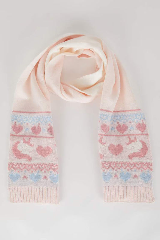 Girl Scarf - - Pink 5-9