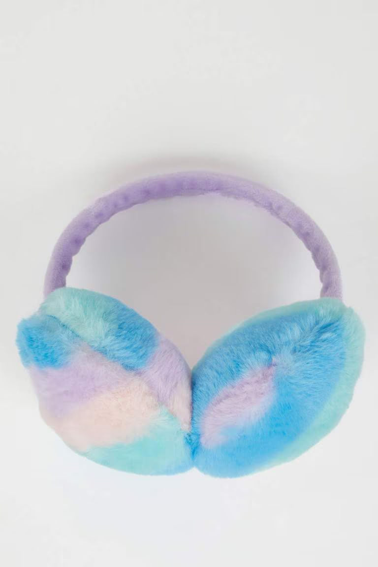 Girl Plush Headphones - - sky 5-9
