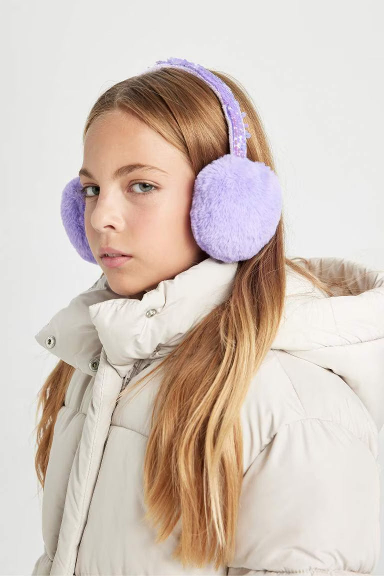Girl Plush Headphones - -