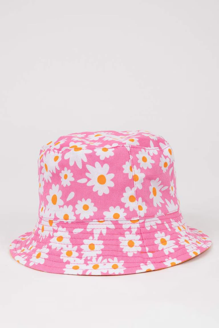 Girl Cotton Hat - - Floral 5-9