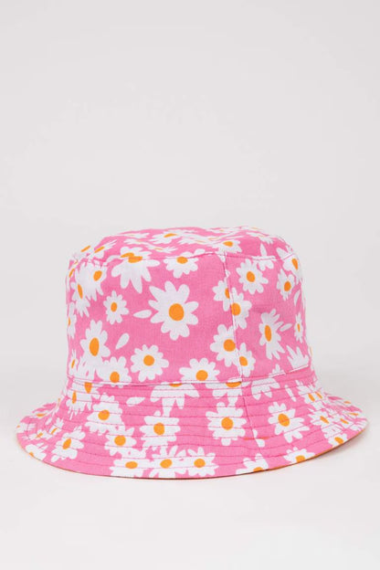Girl Cotton Hat - - Floral 5-9