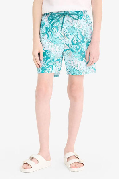 Boy Regular Fit Floral Swim Shorts - - Floral