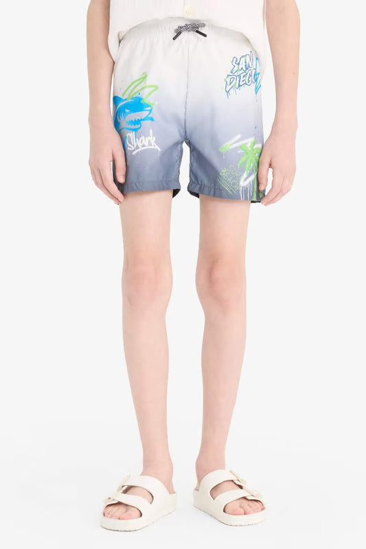 Boy Regular Fit Swim Shorts - -