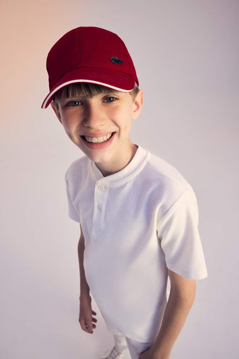 Boy Regular Fit Judge Collar Short Sleeve T-Shirt - -