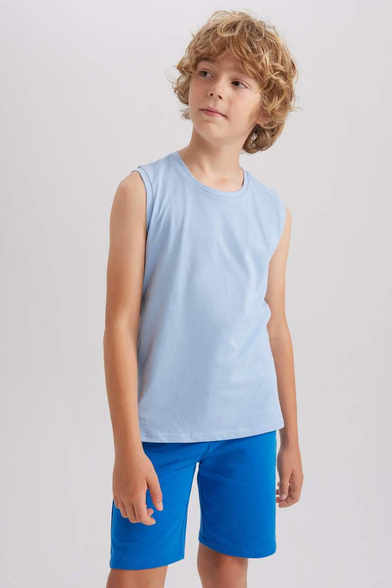 Boy Regular Fit Tank Top - - sky