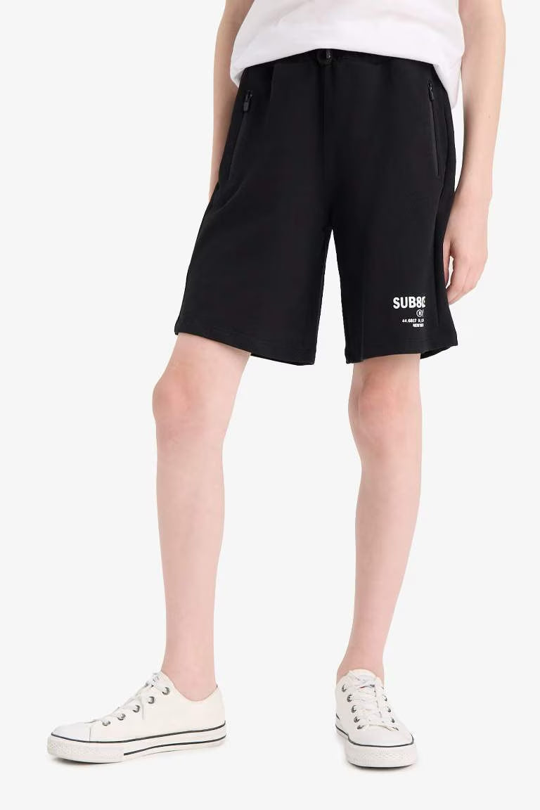 Boy New Regular Fit Sweatshirt Fabric Shorts - -