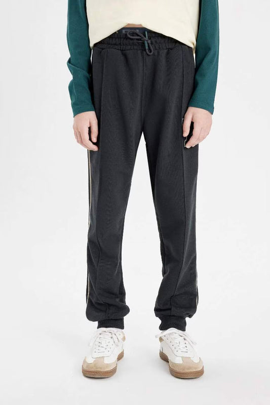 Boy Printed School Sweatpants - - anthracite