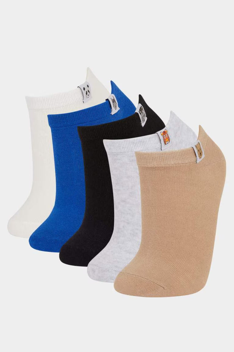 Boy 5 Piece Short Socks - -