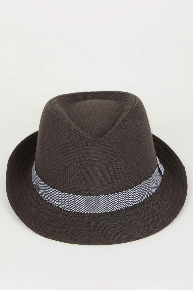 Boy Cotton Fedora Hat - - Black Standard
