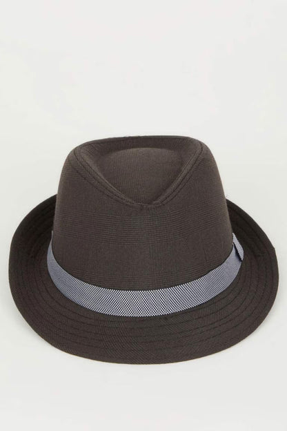 Boy Cotton Fedora Hat - - Black Standard