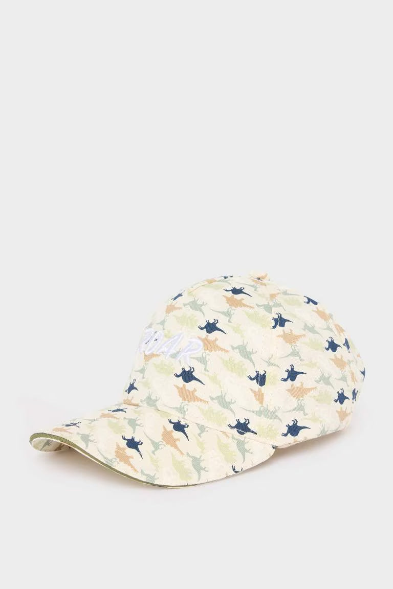 Boy Patterned Cotton Baseball Basketball Cap - - Animal