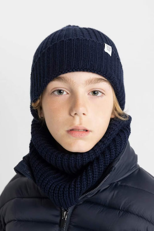 Boy Scarf Beret Set of 2 - -