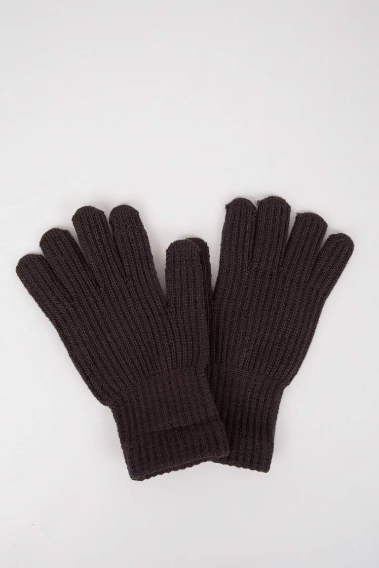 Boy Knitwear Gloves - - anthracite Standard