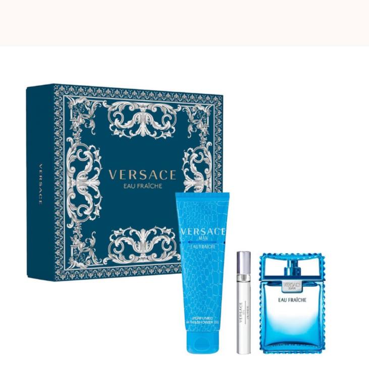 VERSACE EAU FRAICHE Perfume Set and Shower Gel - -