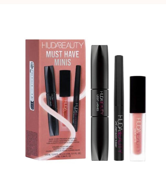 HUDA BEAUTY MUST HAVE MINIS SET - -