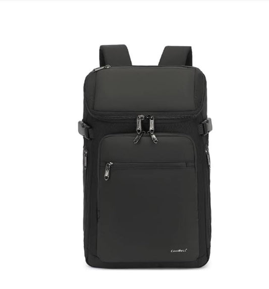 COOLBEL Black Multi-Purpose USB Backpack - - Black