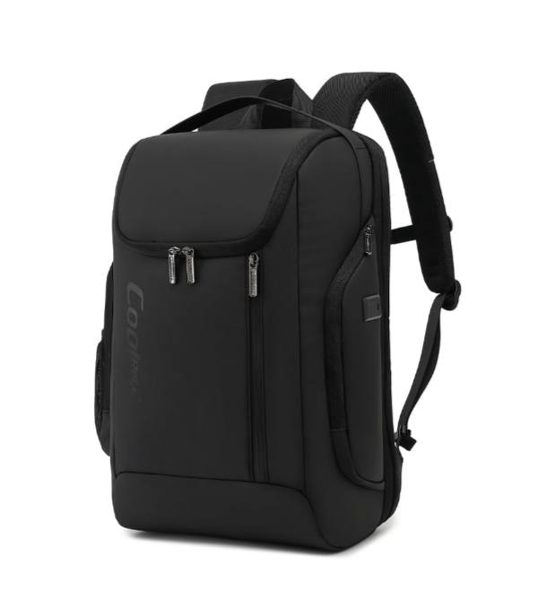 COOLBEL Black Multi-Purpose USB Backpack - - Black