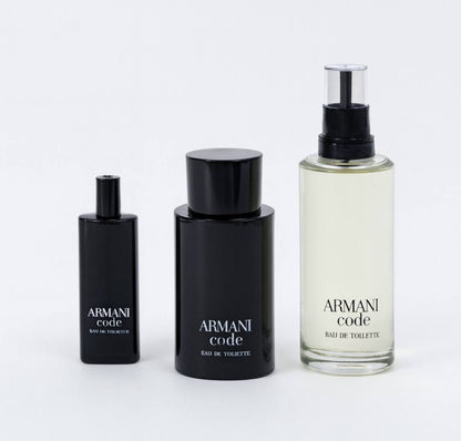 ARMANI CODE EAU DE TOILETTE REFILLABLE GIFT SET - -