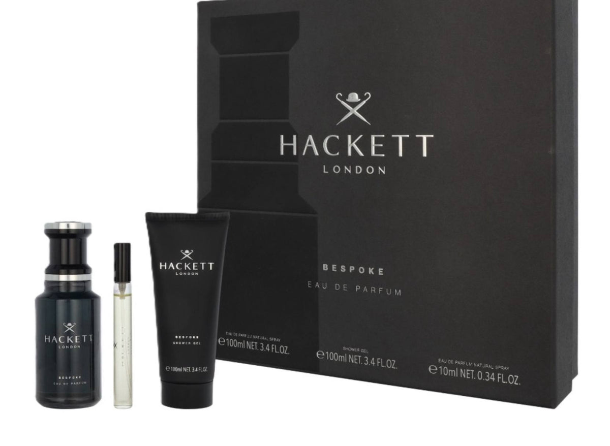HACKETT Bespoke for Men Coffret EDP 100ml + 10ml + Shower Gel 100ml - -