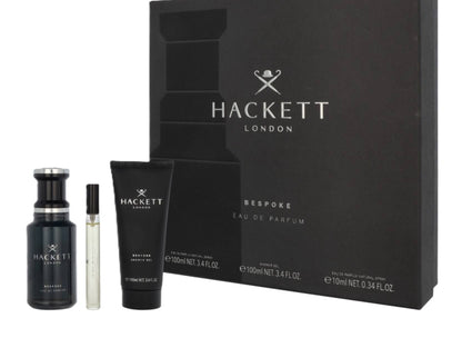 HACKETT Bespoke for Men Coffret EDP 100ml + 10ml + Shower Gel 100ml - -