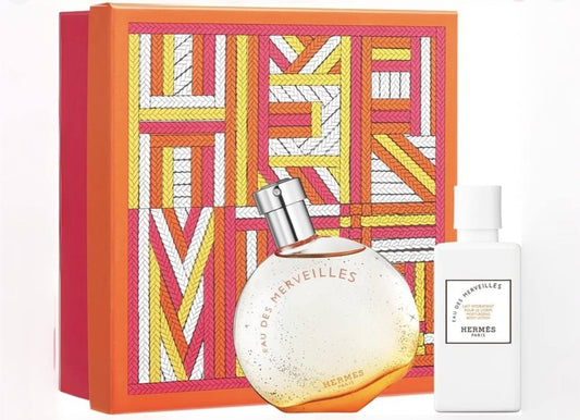 HERMÈS Eau des Merveilles Gift Set – Eau de Toilette + Body Lotion - -