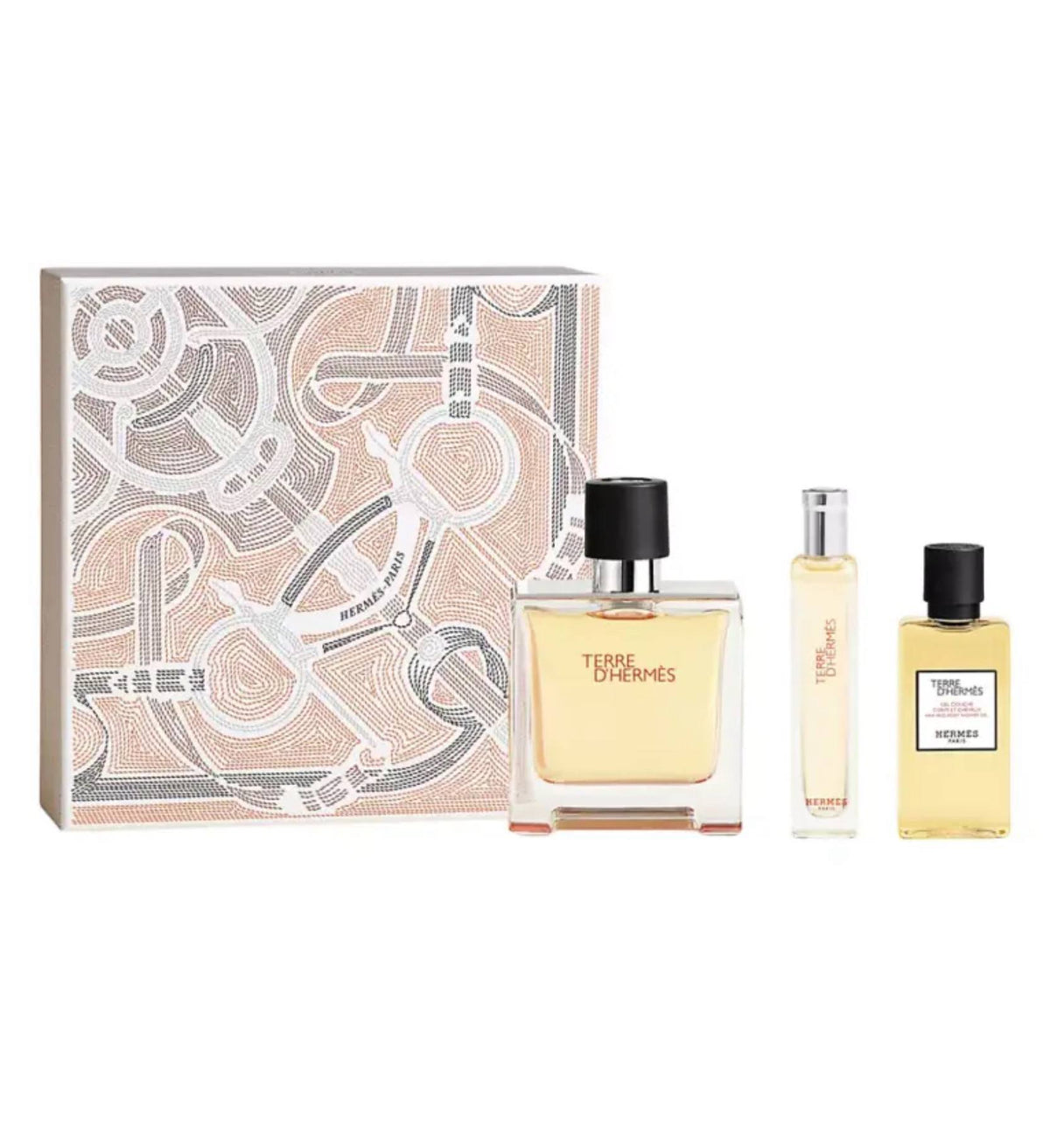 HERMÈS Terre d'Hermès Pure Perfume 3-Piece Gift Set - - 75 ml + 15ml + 40ml