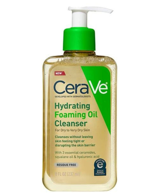 CeraVe Hydrating Foaming Oil Cleanser for Dry to Very Dry Skin - - 237 ml