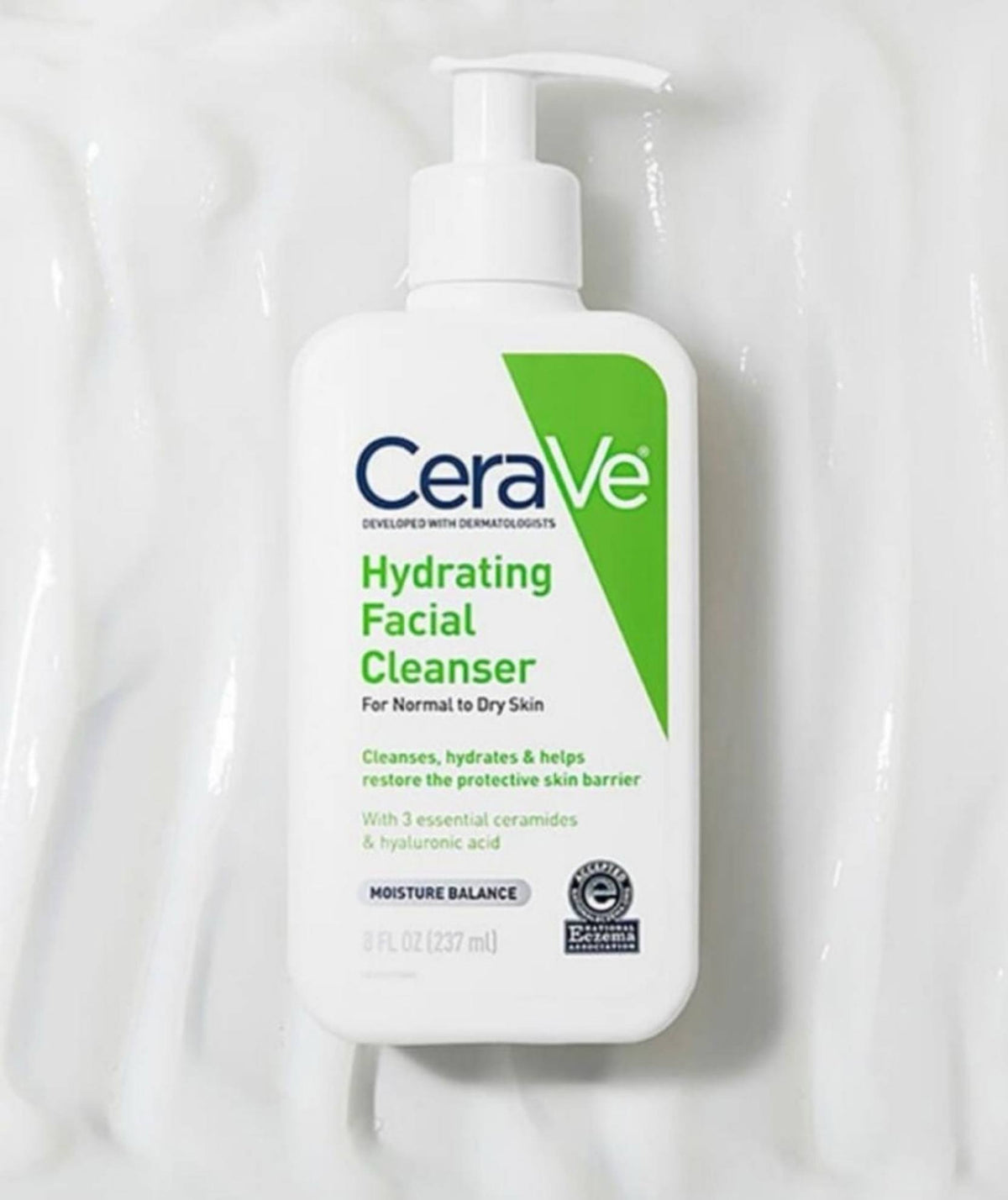 CeraVe Hydrating Facial Cleanser for Normal to Dry Skin 237ml (US Version) - - 237ml
