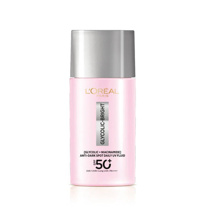 L'Oréal Paris Glycolic Bright Anti-Dark Spot Daily UV Fluid SPF 50+ - -