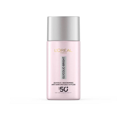 L'ORÉAL Glycolic Bright ANTI-DARK SPOT UV FLUID - -