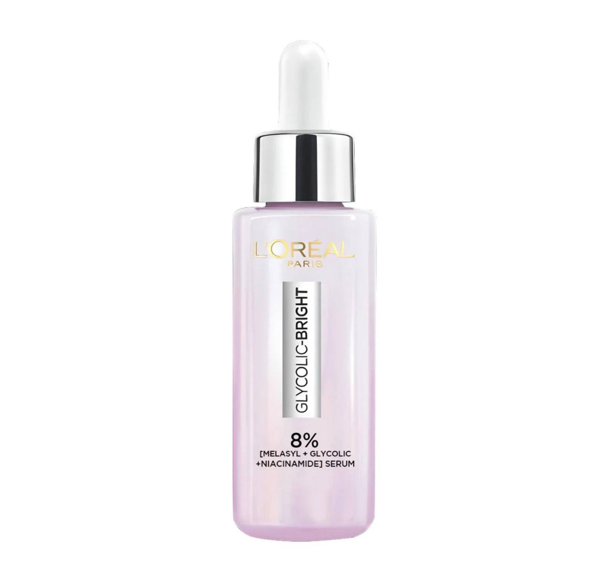 L'ORÉAL PARIS Glycolic Bright with 8% Face Serum for Dark Spots & Brightening - - 15ml