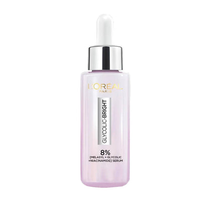 L'ORÉAL PARIS Glycolic Bright with 8% Face Serum for Dark Spots & Brightening - - 15ml