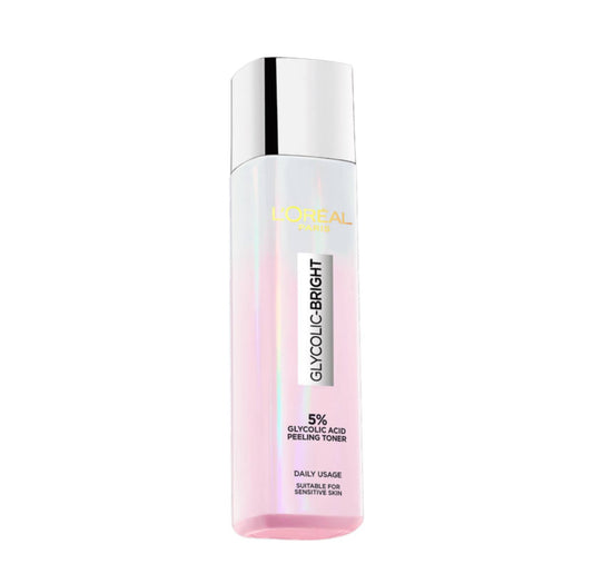 L'ORÉAL PARIS Glycolic Bright 5% Glycolic Acid Peeling Toner - -