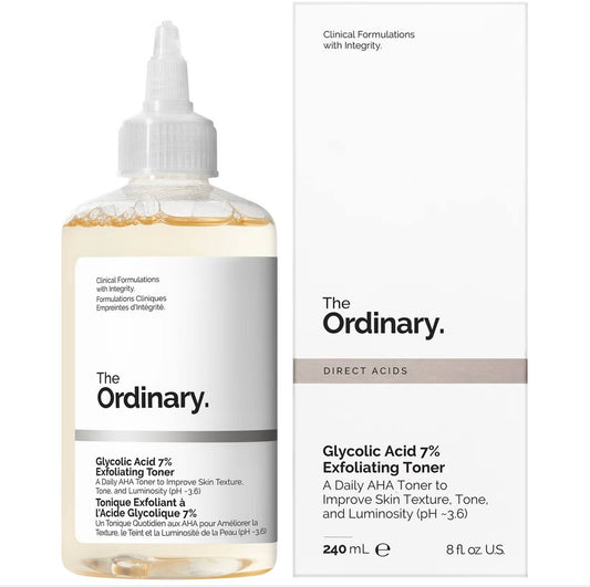The Ordinary Glycolic Acid 7% Exfoliating Toner - - 240ml