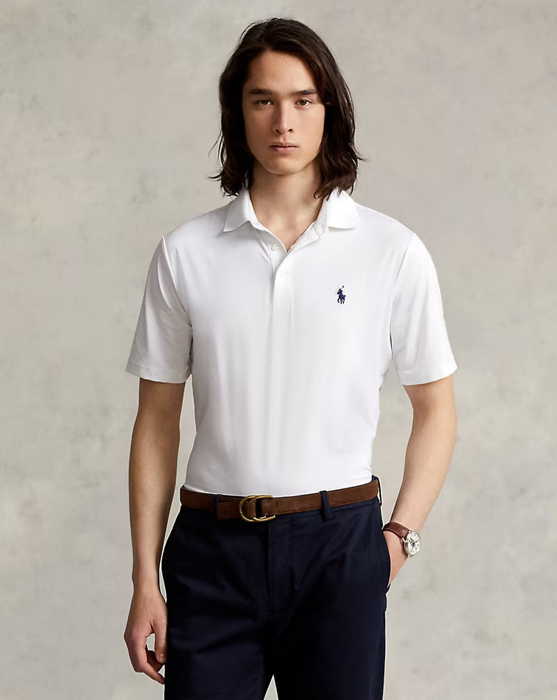 Classic Fit Performance Polo Shirt - - White
