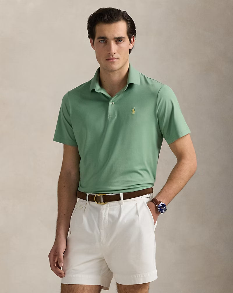 Classic Fit Performance Polo Shirt - - mint green