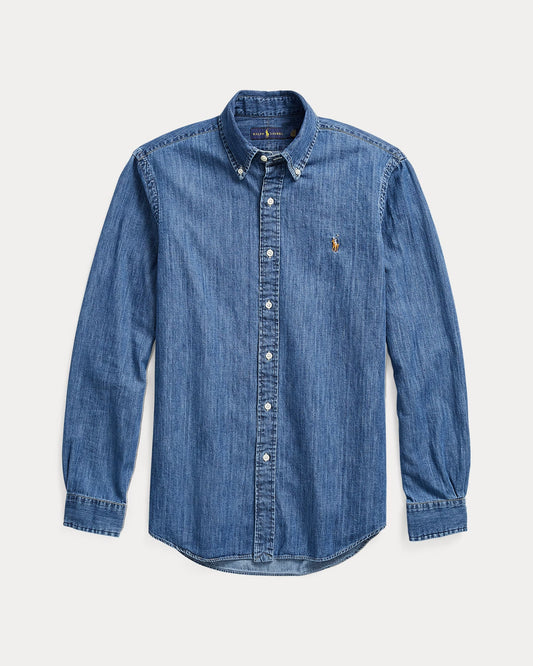 Classic Fit Denim Shirt - -