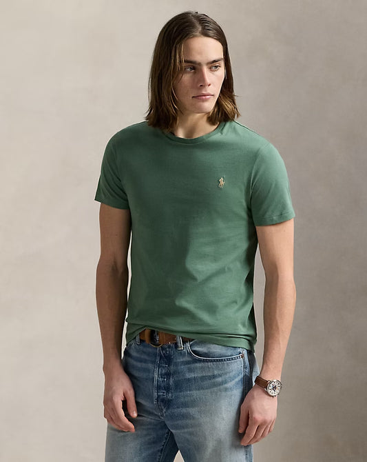 Jersey Crewneck T-Shirt - - Green