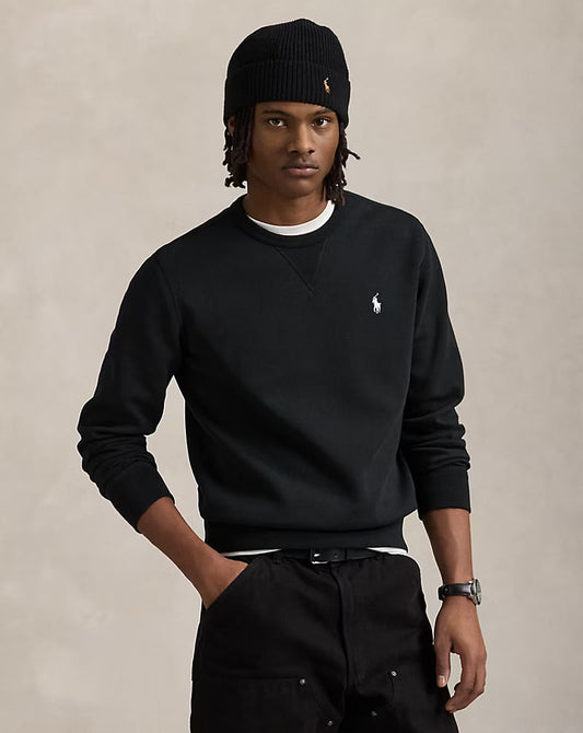 Double-Knit Sweatshirt - - Black