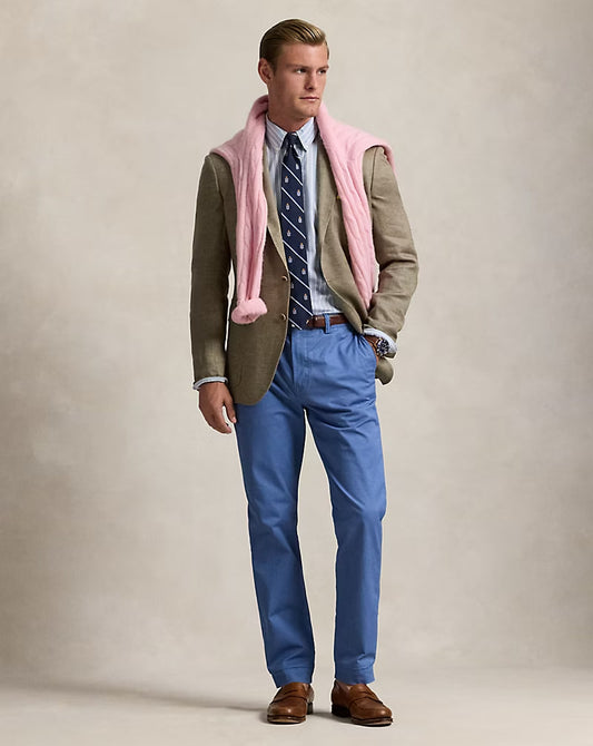 Washed Stretch Chino Pant – All Fits - - Blue