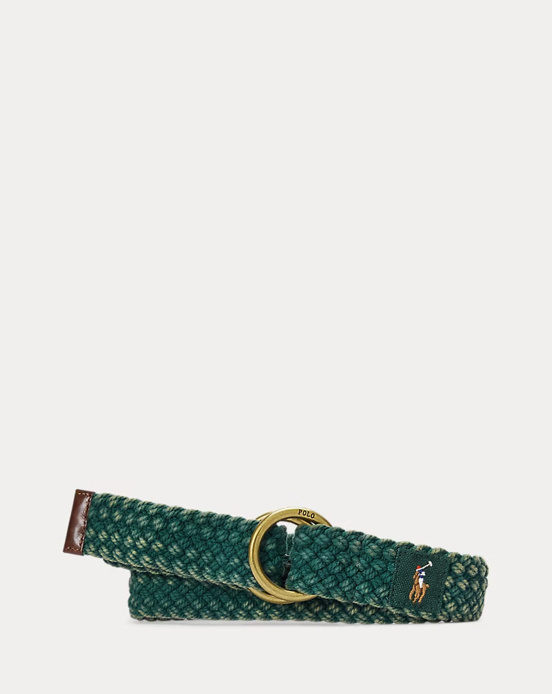 Braided Cotton Belt - - Green